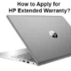 Apply for HP Extended Warranty